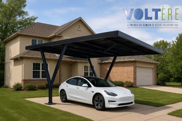Carport photovoltaïque et Ombrière photovoltaïque